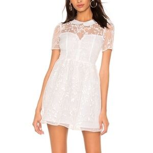 BCBGeneration White Lace Mini Dress